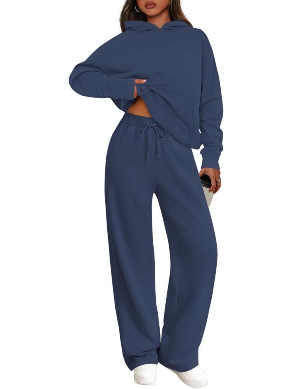 Cozy Women's 2-Piece Sweatsuit Set - Fall Matching Lounge Outfit for Comfort